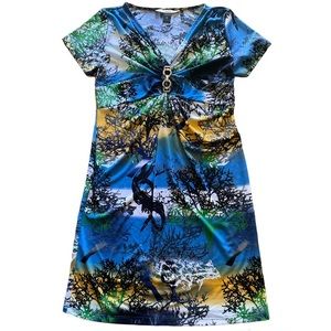 CLASS by Roberto Cavalli print dress